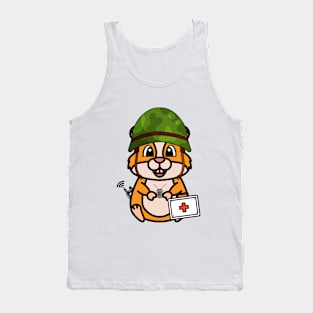 Funny hamster is a medic Tank Top